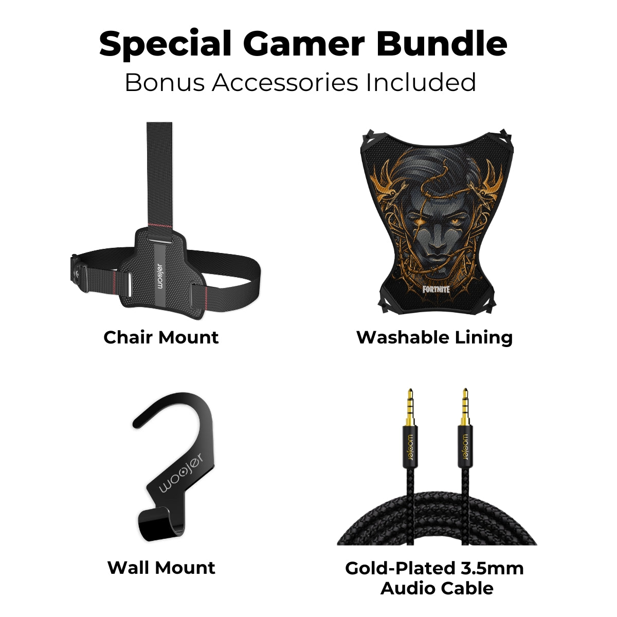 Woojer Fortnite Vest 3 – Midas Edition - Special Gamer Bundle