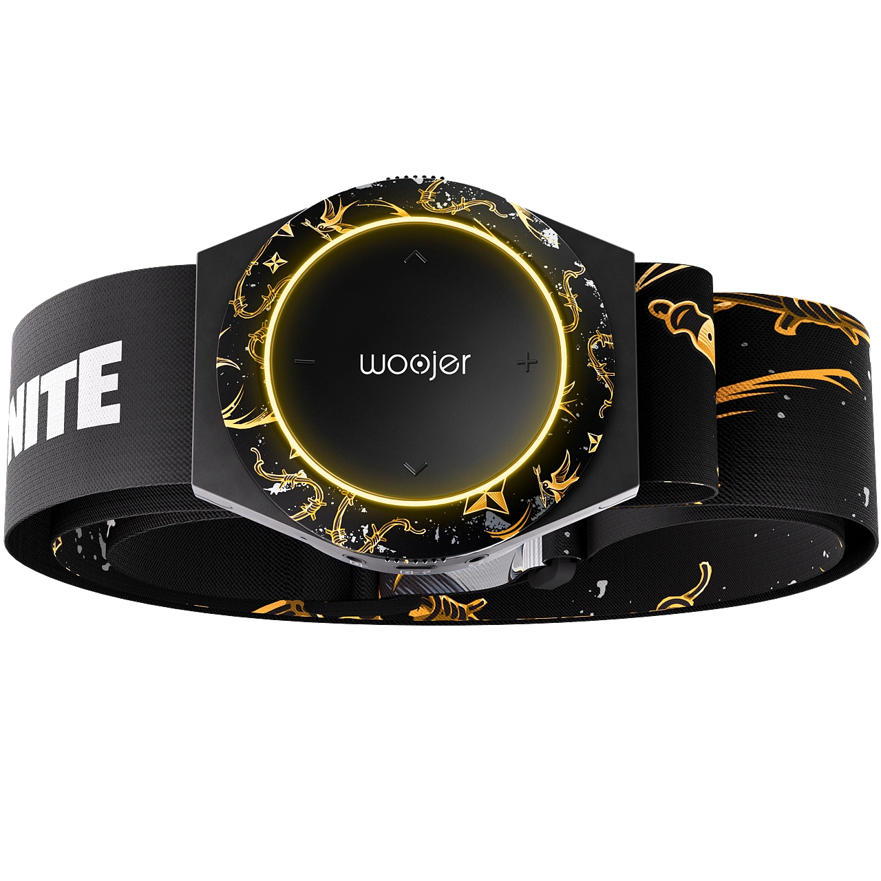 Woojer Fortnite Strap 3 Ring, Armor & Belt Style-set - Midas Edition.